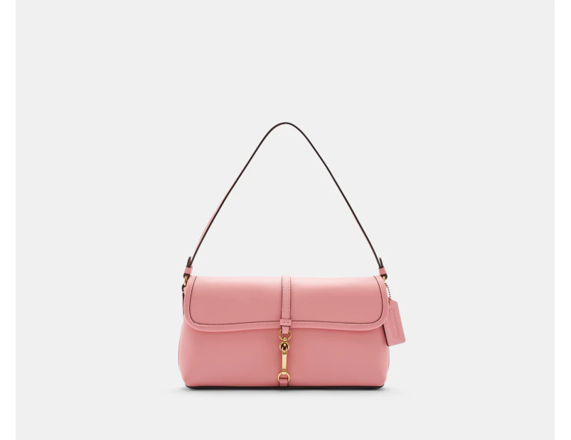 Coach Hamptons Glove Tanned Leather Shoulder Bag - Bubblegum