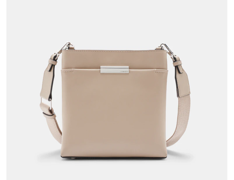 Calvin Klein Soma Mini Crossbody Bag - Silver Mink