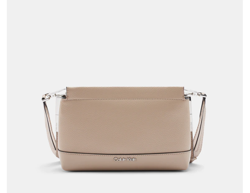 Calvin Klein Bianca Crossbody Bag - Silver Mink