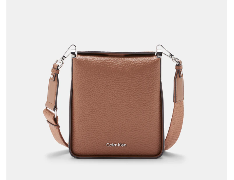 Calvin Klein Fay Crossbody Bag - Caramel