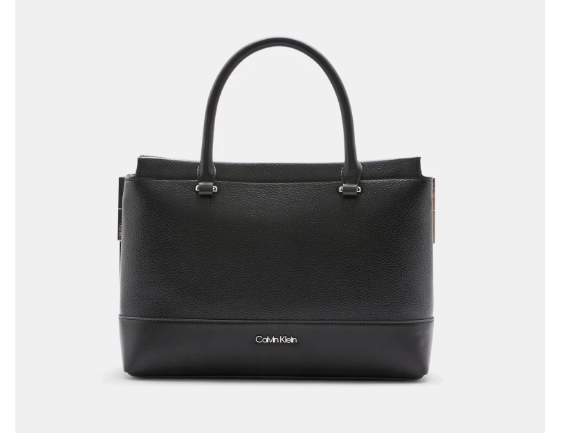 Calvin Klein Bianca Satchel Bag - Black