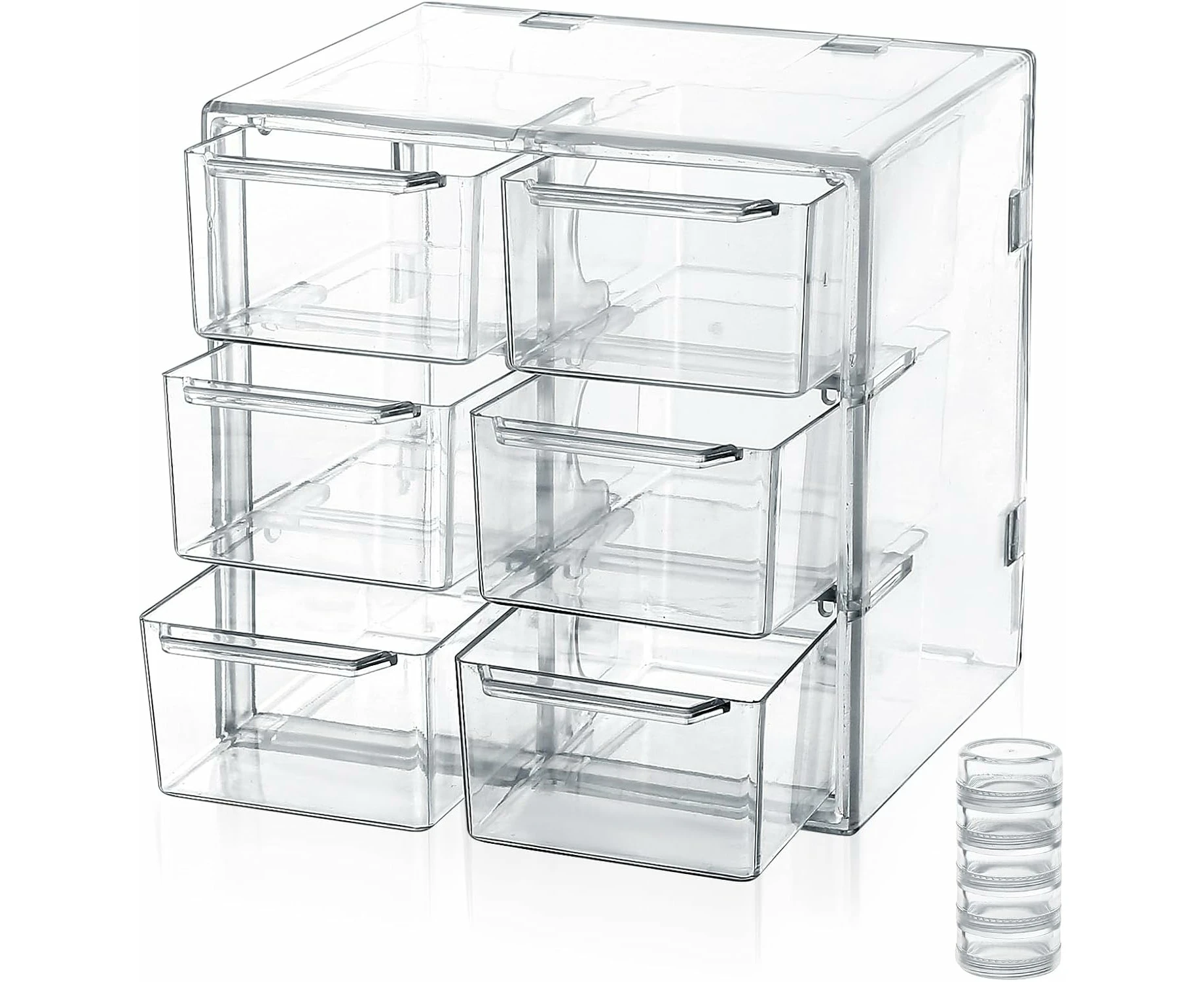 Makeup Organiser Storage, Clear Acrylic Jewellery Storage Box, Cosmetic Organiser Drawers, Makeup Organizer Storage Drawers, Earring Storage Organis