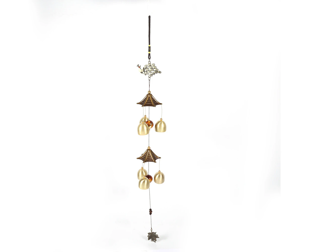 Vintage Peacock Decorative Windchime Church Bells Wind Chimes Door Window Hanging Decoration