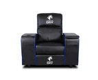 A Man & His Cave Carlton Dry Recliner Sofa w/ 18-Cans Holder Built-In Fridg