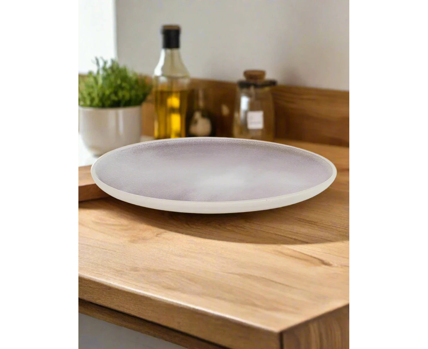 Set of 6 Salt & Pepper 20cm Kanoko Side Plate - Lilac