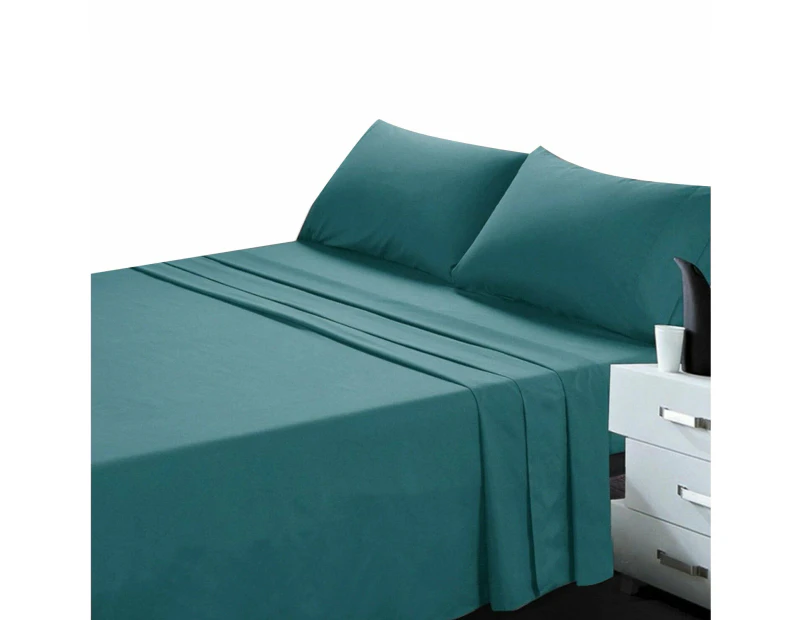 Biscay Blue Bed Sheet and Pillowcase Set