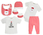 Gem Look Baby Santa Organic Cotton 6-Piece Clothes Set