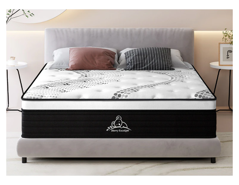 STARRY EUCALYPT Mattress King Size Pocket Spring Cool Gel Euro Top 32cm