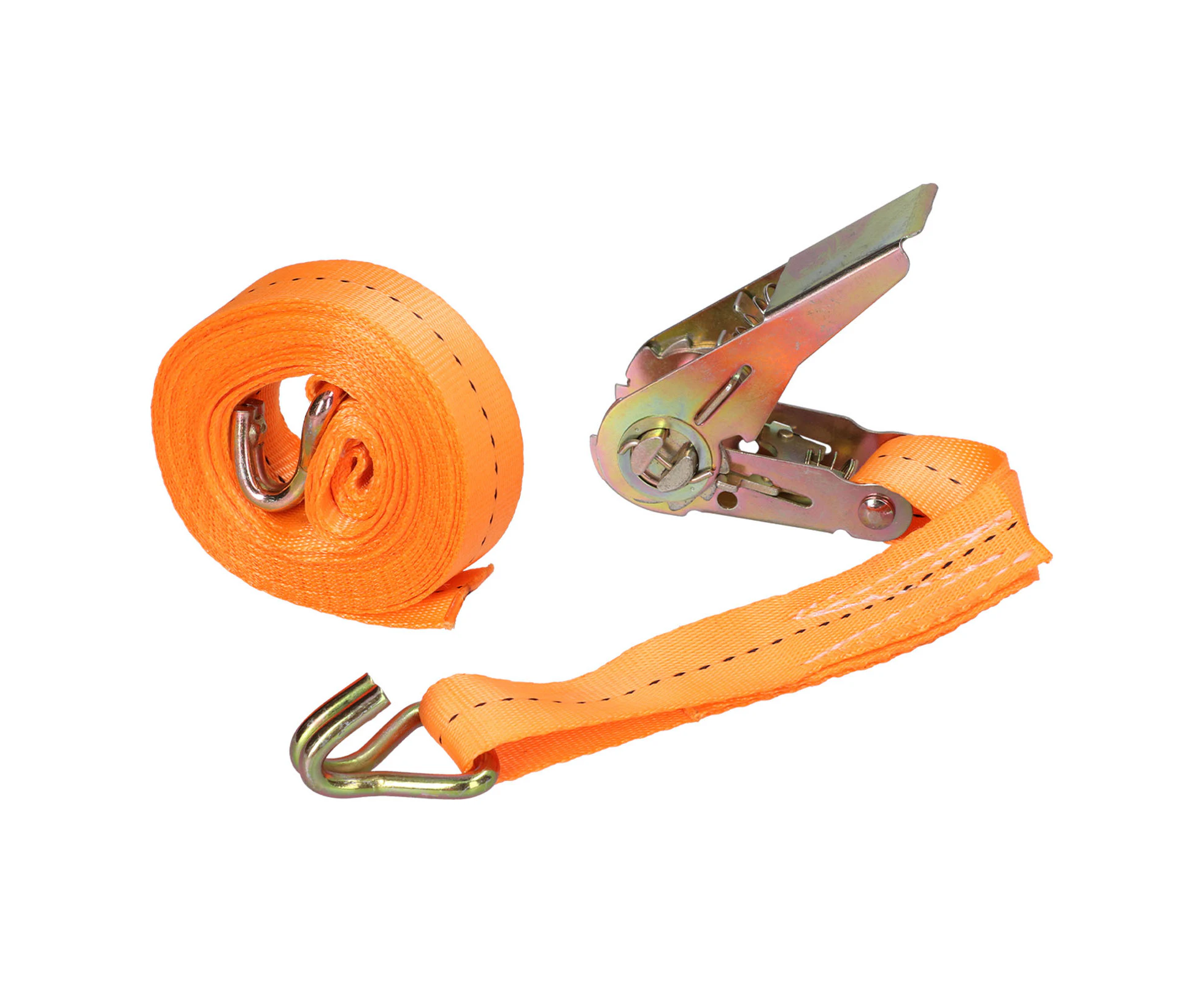 Ratchet Strap Polyester Heavy Duty Tie Down Strap With Ratchet Buckle For Car Truck Luggage Goods(10 Meters（32.8Ft） )