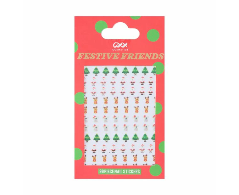 Festive Friends Nail Stickers, Novelty - OXX Cosmetics