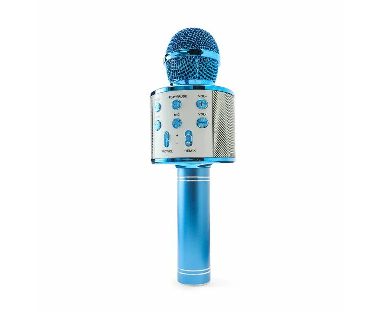 Karaoke Bluetooth Microphone, Blue - Anko