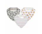 3 Pack Bandana Bibs, Animal - Anko