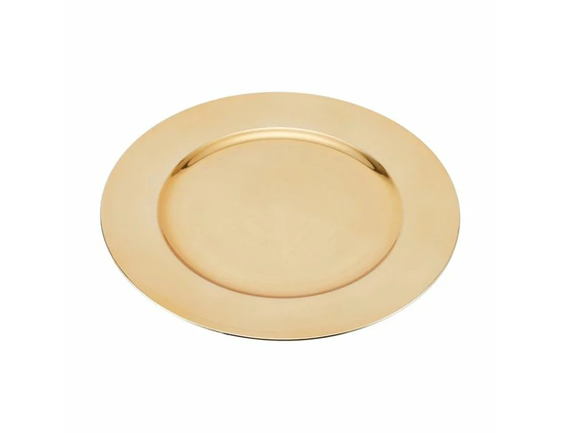 Gold Look Charger Plate - Anko