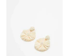 Target Textured Disc Drop Earrings