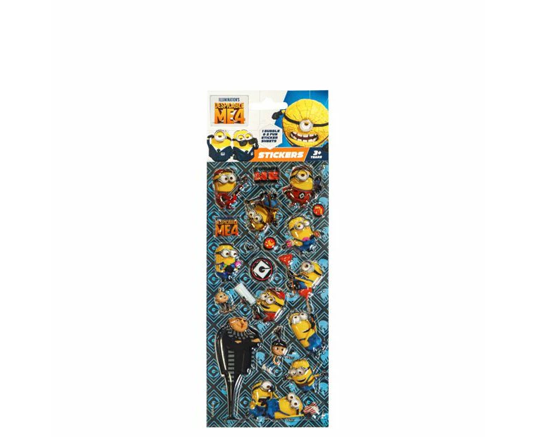 Despicable Me 4 Bubble Stickers 3 Pack