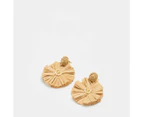 Target Textured Disc Drop Earrings