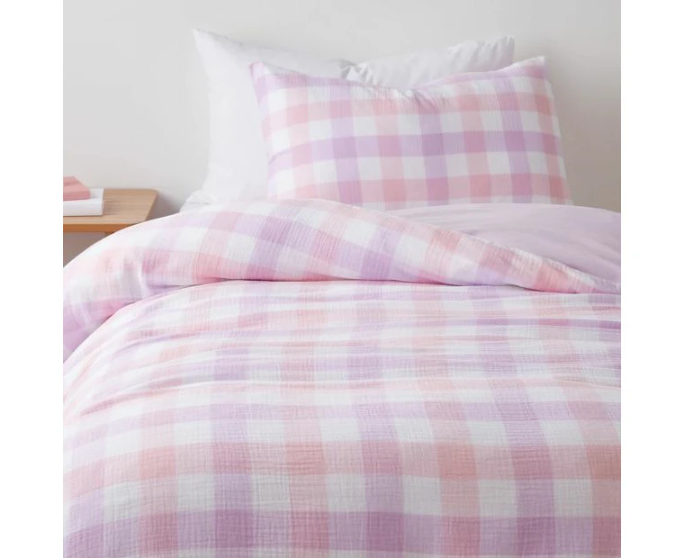 Target FIinley Muslin Check Quilt Cover Set