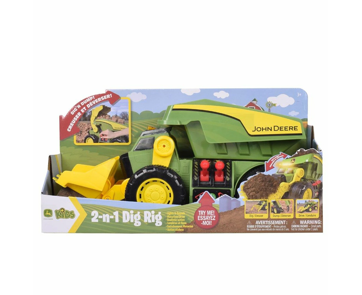 John Deere 2-N-1 Dig Rig - Dump Truck and Front-End Loader