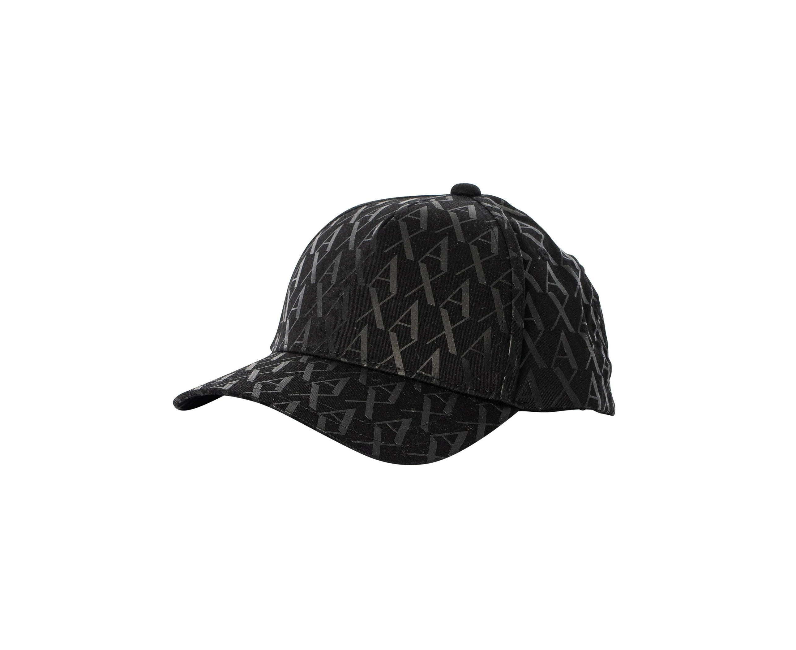 Armani Exchange Men's Woven All Over Print Baseball Cap - Black