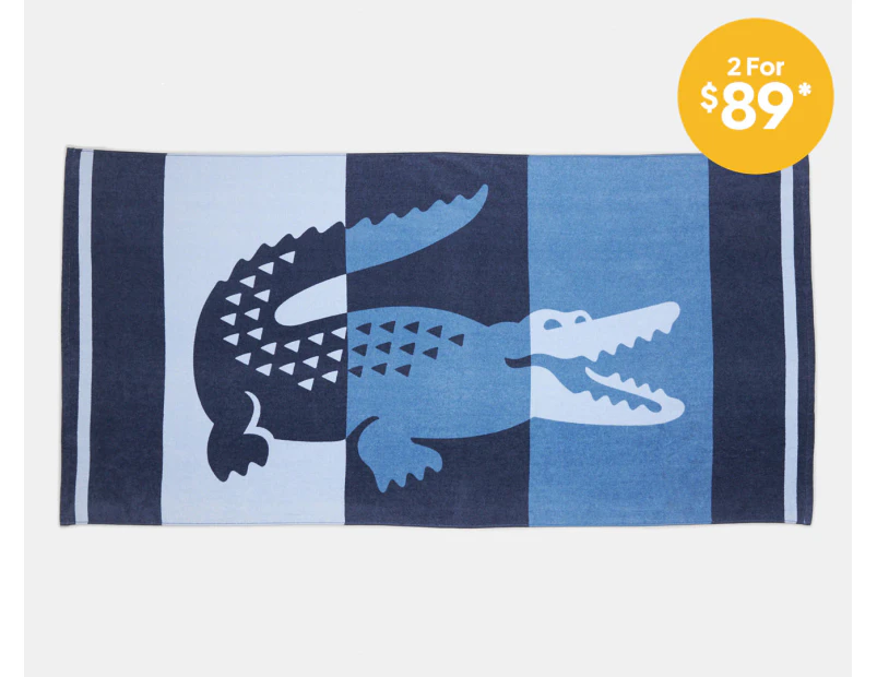 Lacoste Duke Beach Towel - Blue