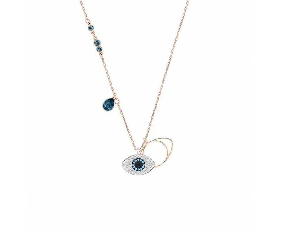 Swarovski Crystal Evil Eye Necklace for Women Clavicle Chain Swarovski Elements