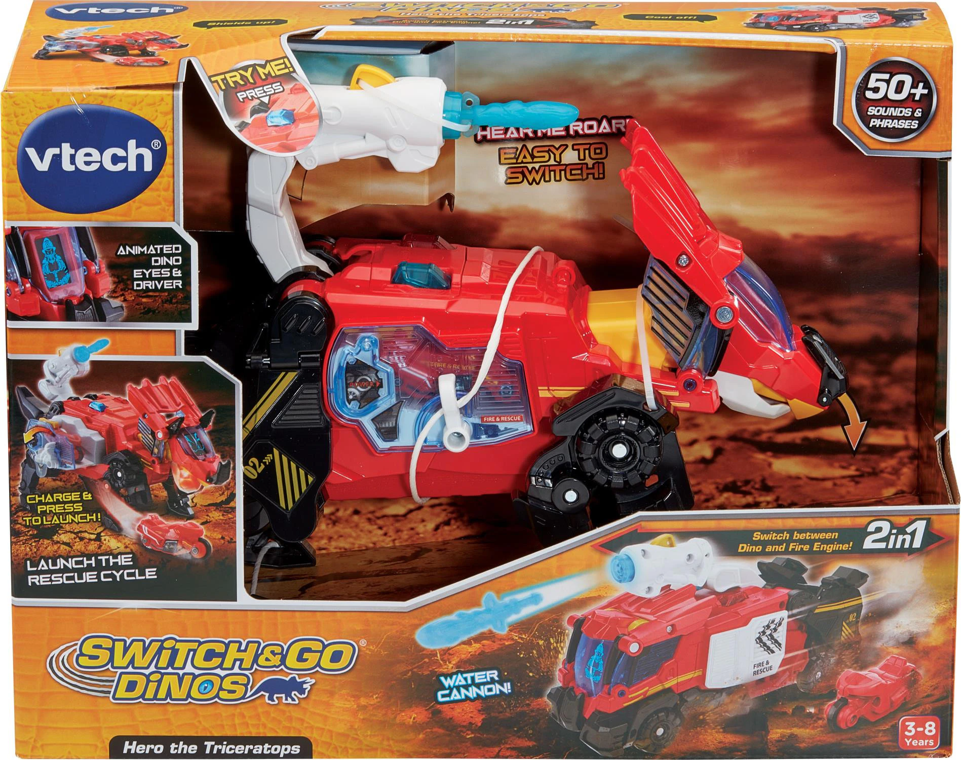 VTech Switch & Go Dinos Hero The Triceratops