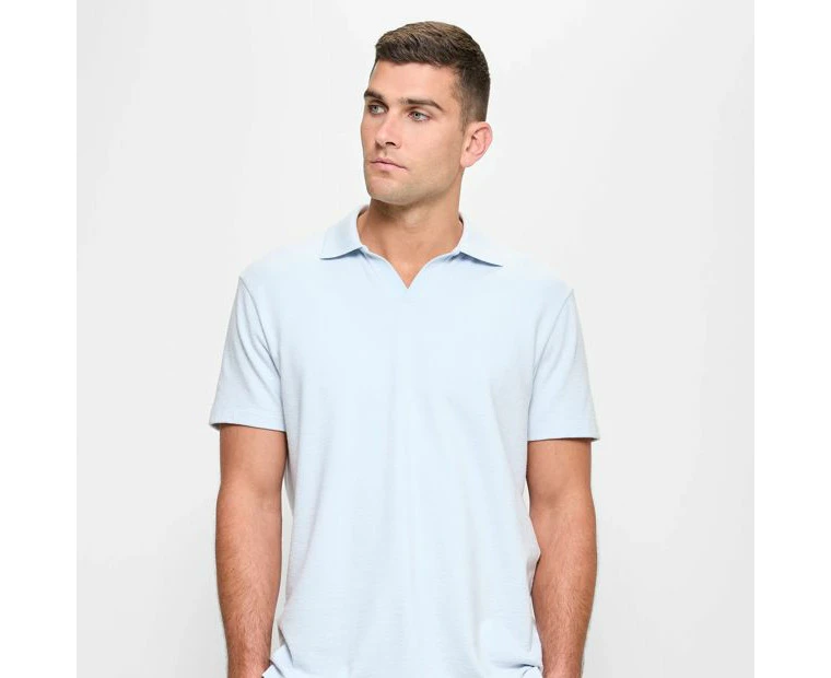 Target Australian Cotton Blend Textured Polo Top