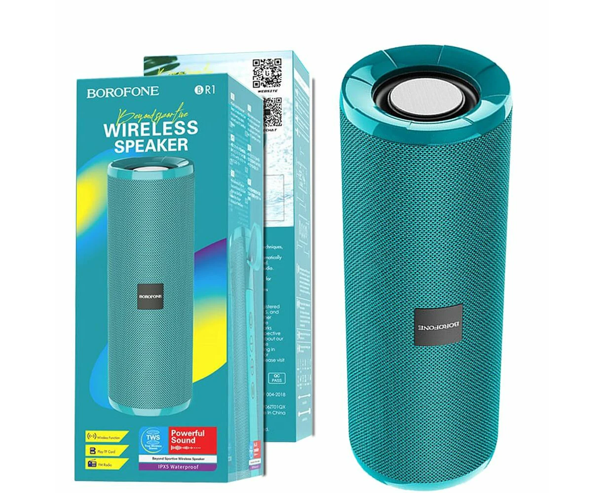 Borofone BR1 Beyond Sportive Bluetooth V5.0 Wireless Speaker (Peacock Blue)