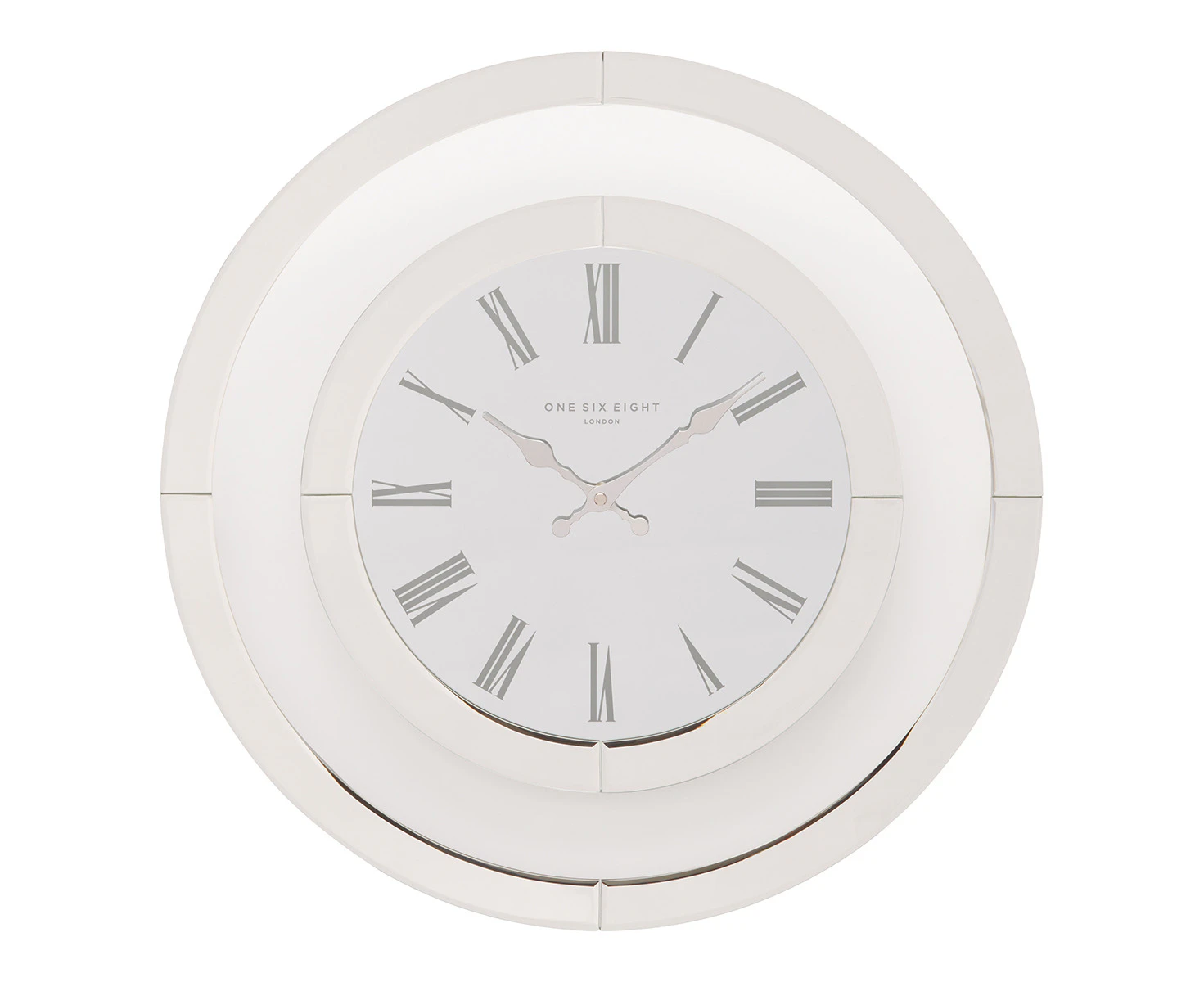 One Six Eight London  HAMPTONS 50cm Glass Wall Clock