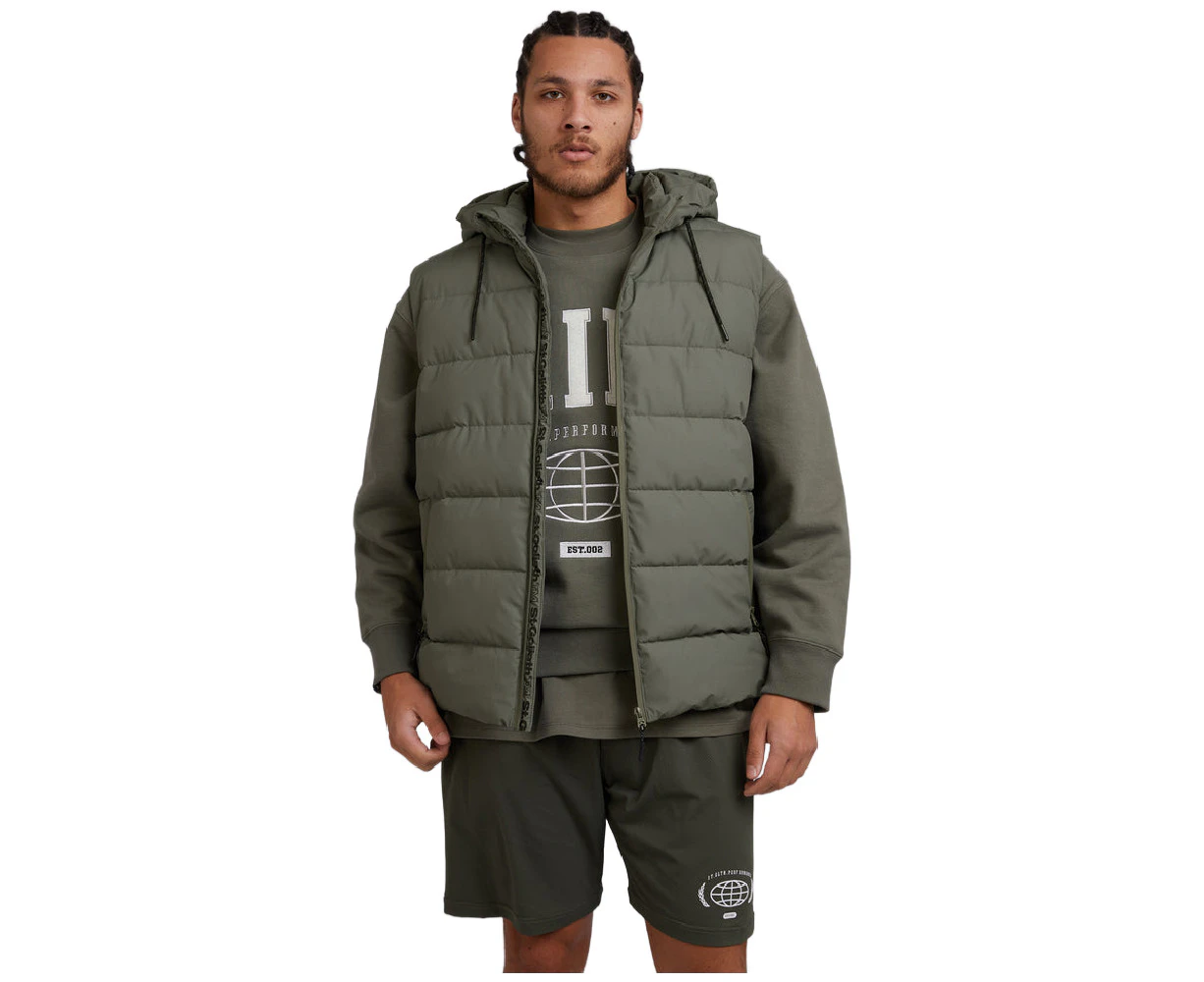 St Goliath Men's Domain Puffer Vest - Green