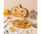 Halloween Pumpkin Charcuterie Board, Wooden Board Platter ,Pumpkin Halloween Cheese Wood Platter Halloween Platter Tray Plate(Pumpkin Style）