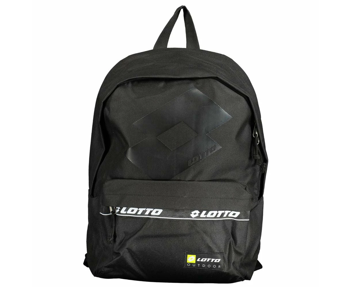 Lotto Black Polyester Backpack