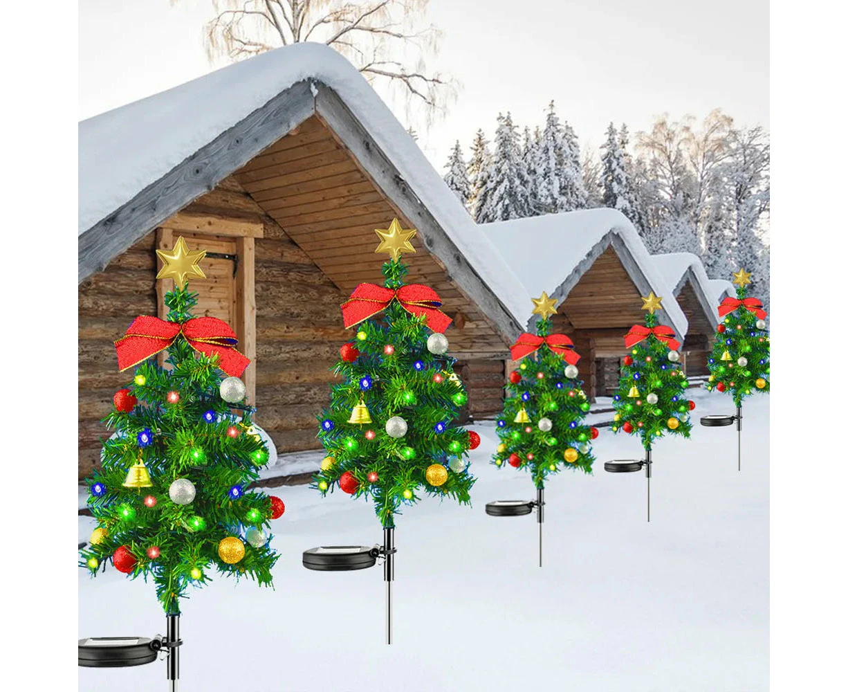 Solar Garden Lights Christmas Tree Outdoor Pathway Yard Patio Lights Decorations