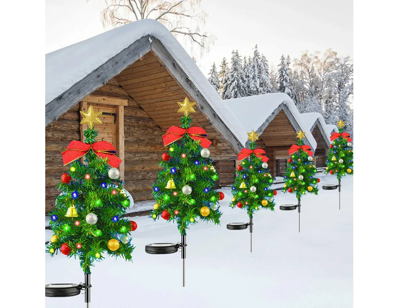 Solar Garden Lights Christmas Tree Outdoor Pathway Yard Patio Lights Decorations