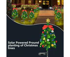 Solar Garden Lights Christmas Tree Outdoor Pathway Yard Patio Lights Decorations