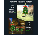 Solar Garden Lights Christmas Tree Outdoor Pathway Yard Patio Lights Decorations