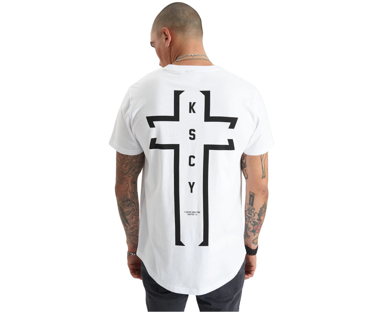 Kscy | Vigour Dual Curved Tee White