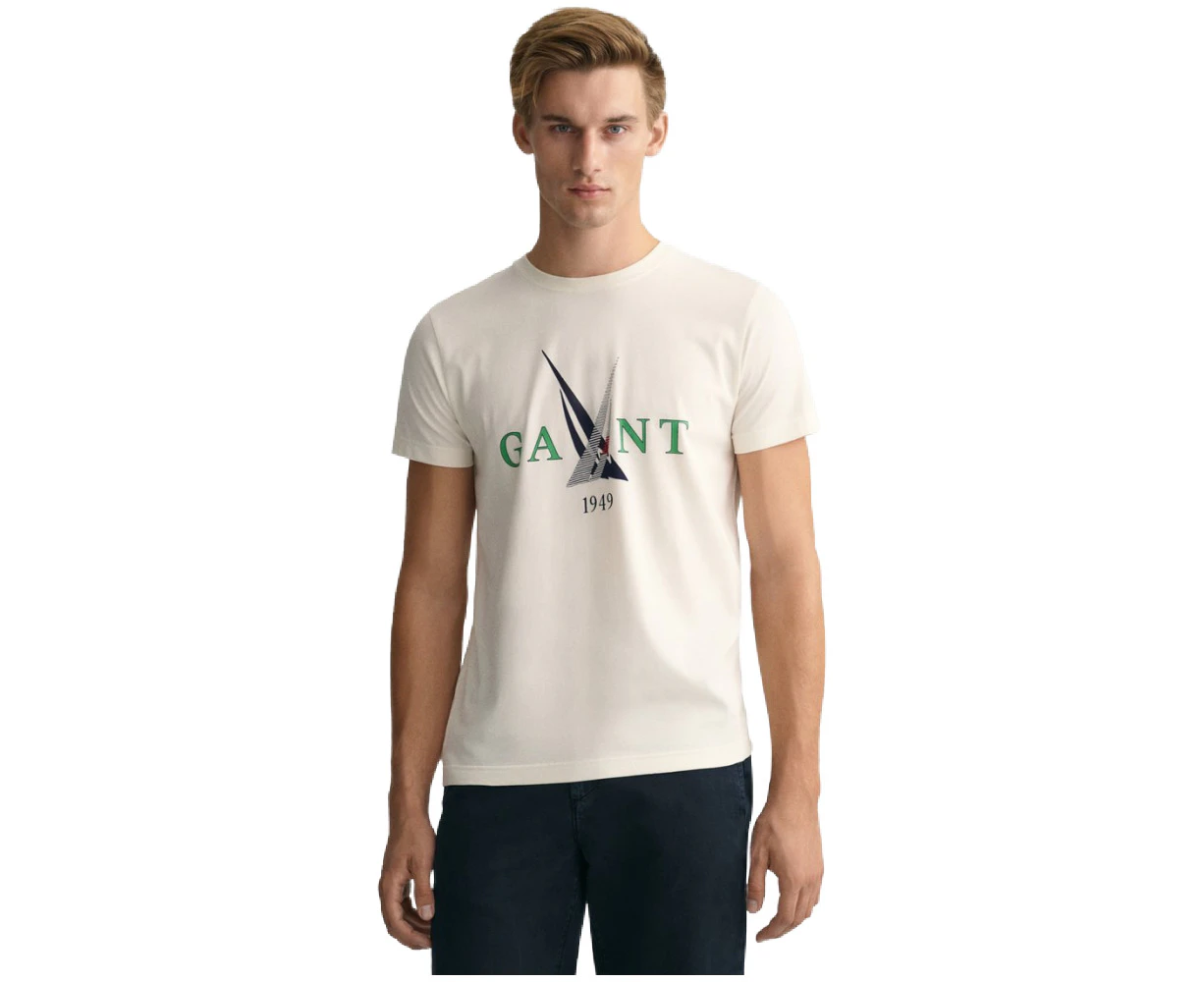 Gant | Sail Print T-Shirt Cream