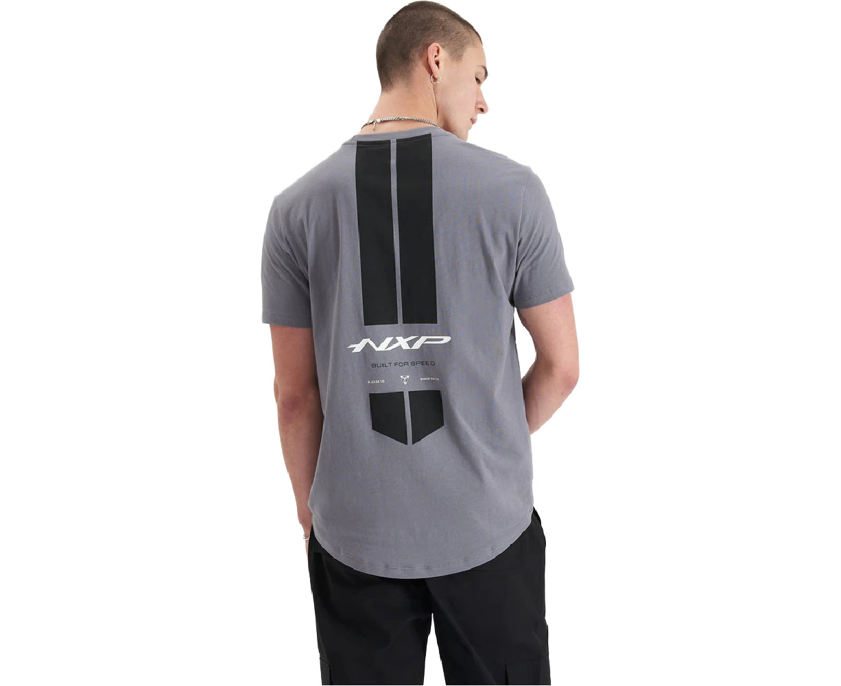 Nxp | Column Dual Curved Tee Steel Grey