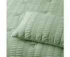 Accessorize Seersucker Sage 3 Piece Polyester Comforter Set