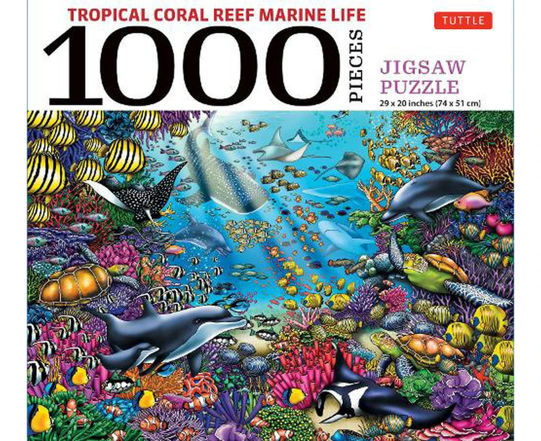 Tropical Coral Reef Marine Life - 1000 Piece Jigsaw Puzzle