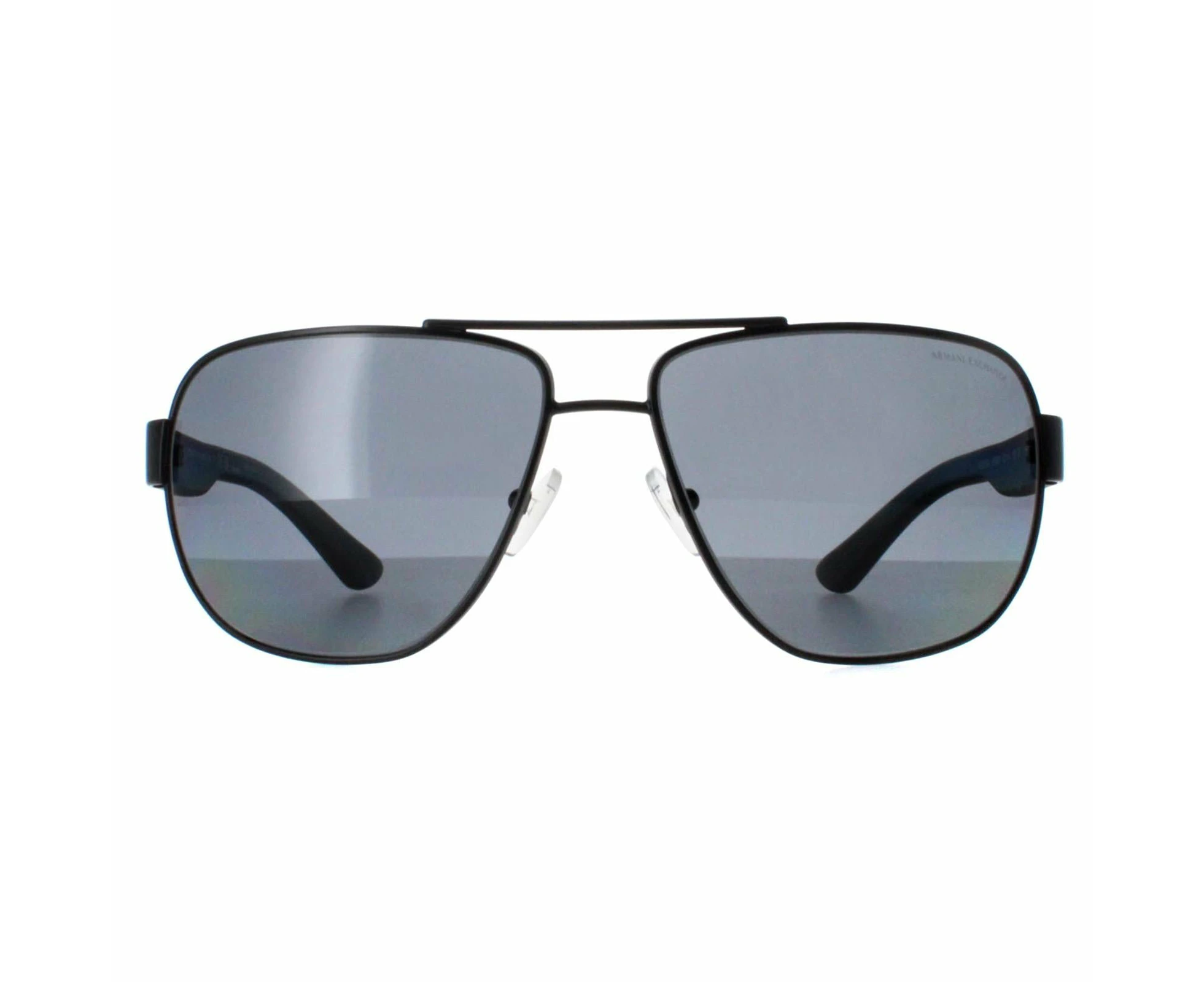 Armani Exchange Sunglasses AX2012S 606381 Matte Black Grey Polarized