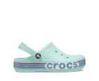 Crocs Toddler Bayaband Rainbow Glitter Clogs - Pure Water