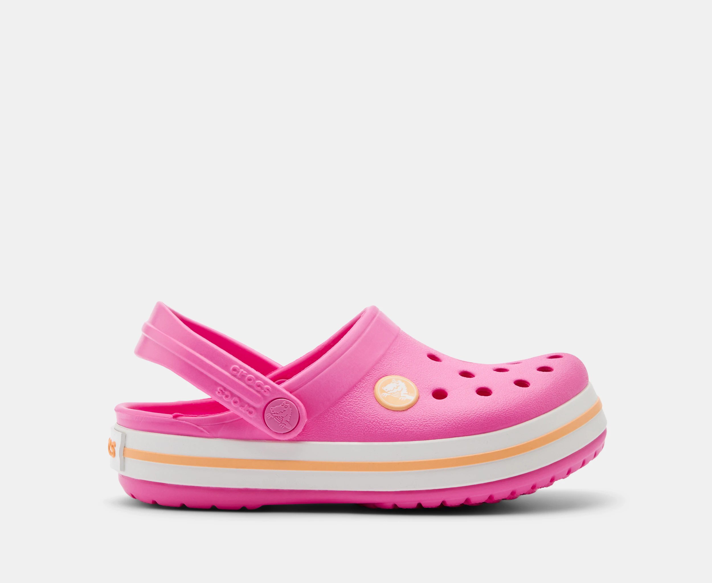 Crocs Toddler Crocband Clogs - Electric Pink/Cantaloupe