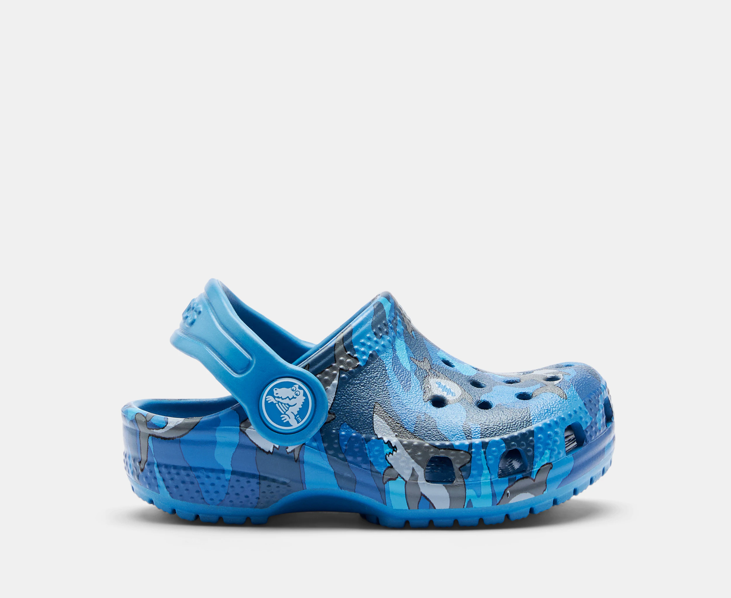 Crocs Toddler's Shark Classic Clog - Prep Blue