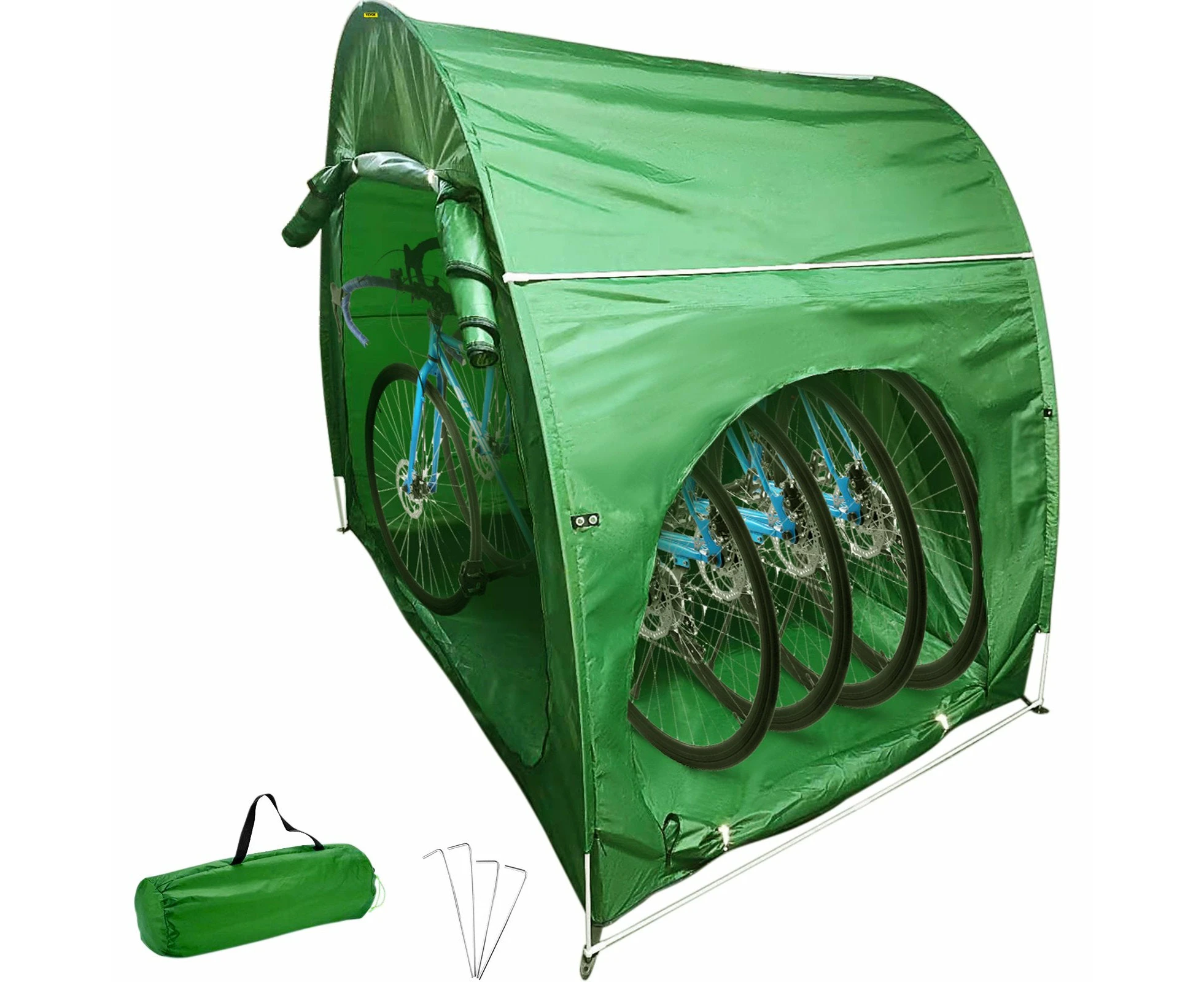 VEVOR Bike Cover Storage Tent, 420D Oxford Fabric Portable for 4 Bikes, Outdoor