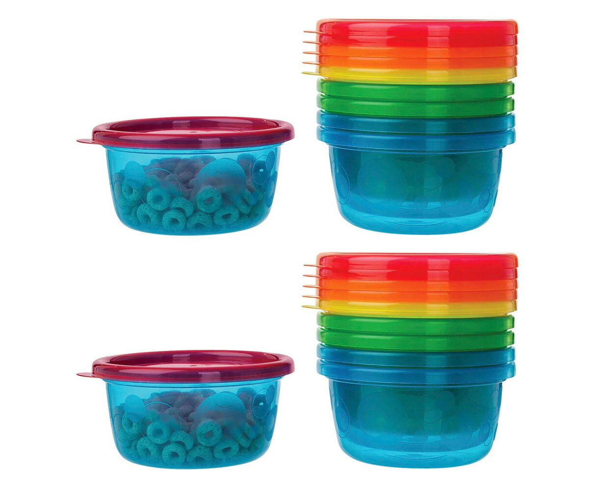 12PK The First Years Take & Toss Bowls Feeding Food Plastic Container Baby/Kids