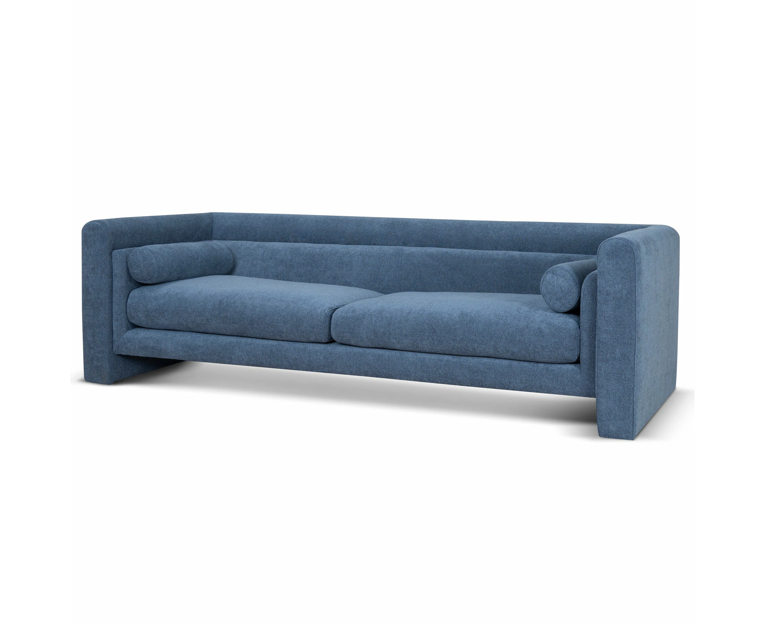 Dilipa 3 Seater Fabric Sofa - Navy Blue