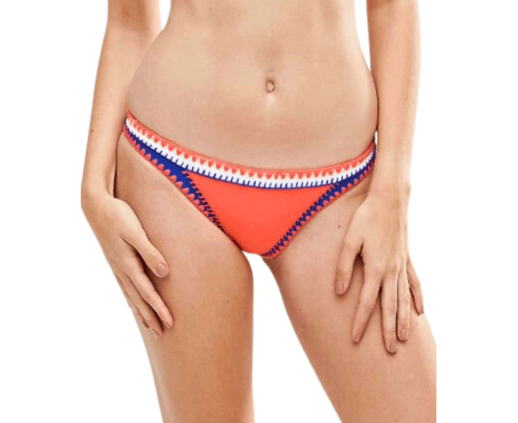 Seafolly Summer Vibe Brazilian Bikini Bottoms - Nectarine