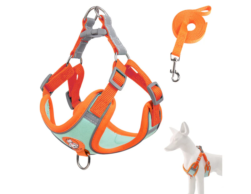 Reflective Breathable No Pull Puppy  Free Over Head Vest Ventilation Harness